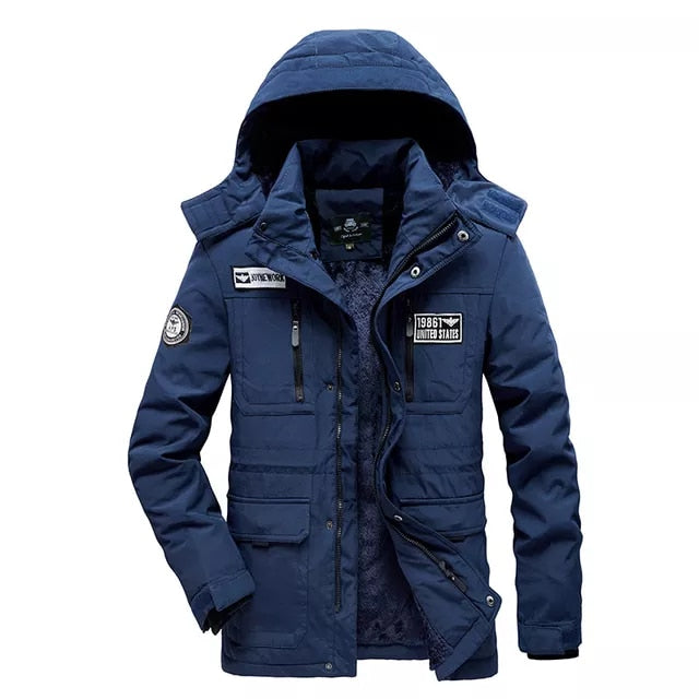 Winter Parkas 2021 New Fleece Warm Thick Hooded Jackets Coat Men Autumn Outwear Fashion Casual