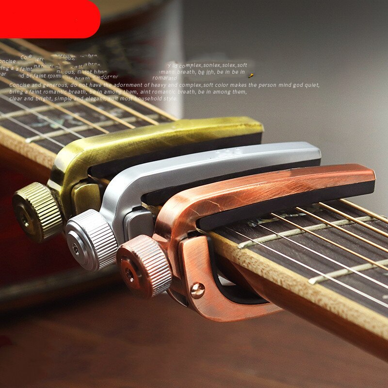 Electric / Acoustic Guitar Capo - Capotraste Single-handed Tune / Clamp Trigger - 3 Colors Metal Capo