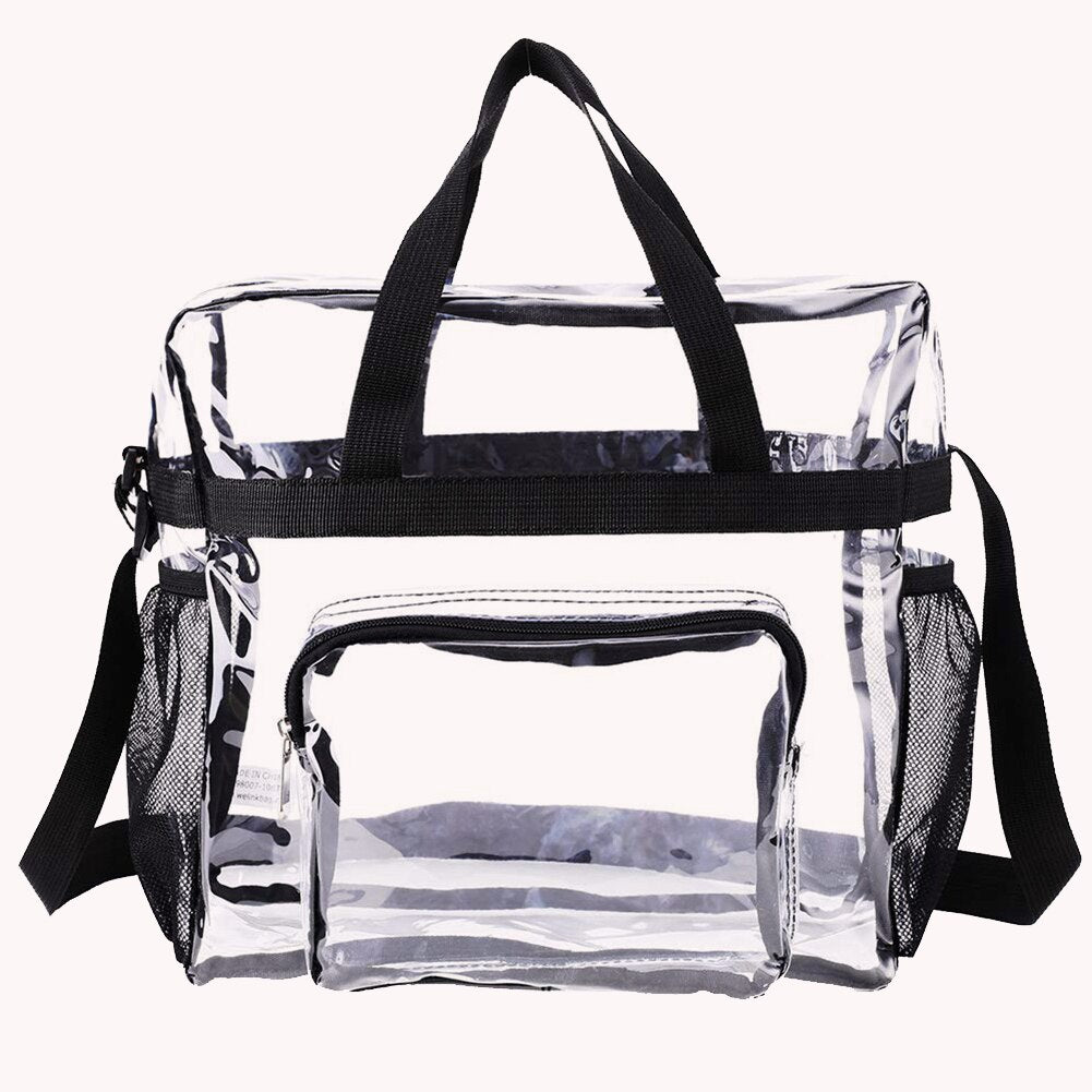 PVC Women's Bags Cosmetic bag Portable Large Capacity waterproof travel Wash bag Transparent Shoulder Bag Storage Pouch Cosmetic