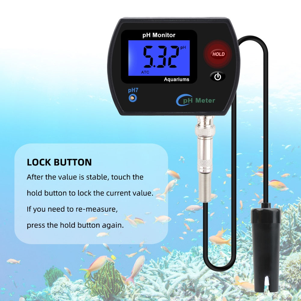 Aquarium PH Meter with Multi-Parameter Digital Accuracy