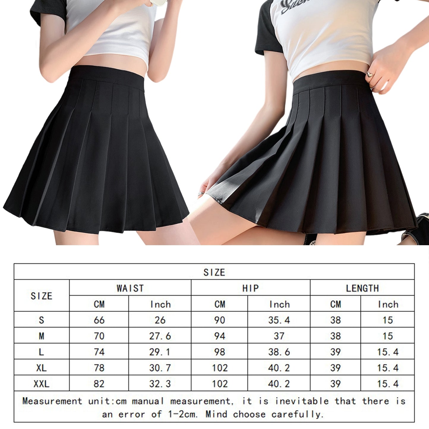 Y2K Tennis Skirt Women Sexy Mini Skirts Casual Korean Skirt High Waist Skirts Girl Dance Skirt Summer Female Lolita Skirt