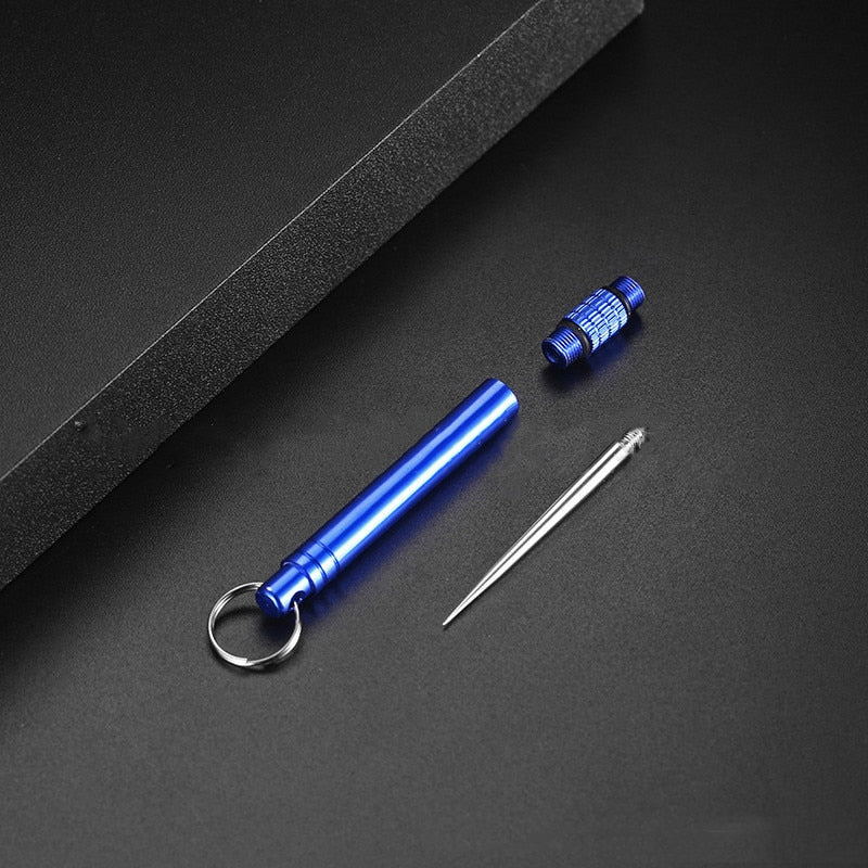 Titanium Outdoor EDC Portable Multi-Purpose Toothpick, Bottle, Fruit Fork, Camping Tool  Is More Durable Than Floss