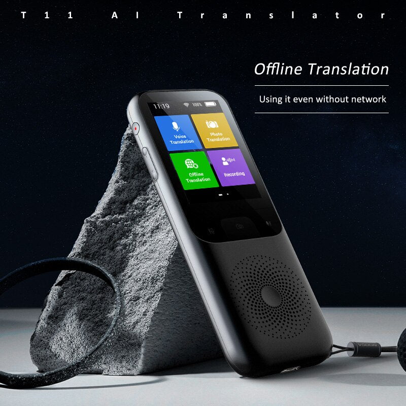 T11 Intelligent 28 Real-time Language Translator Intelligent Voice Recording Text Text Translation Equipment Offline Translator