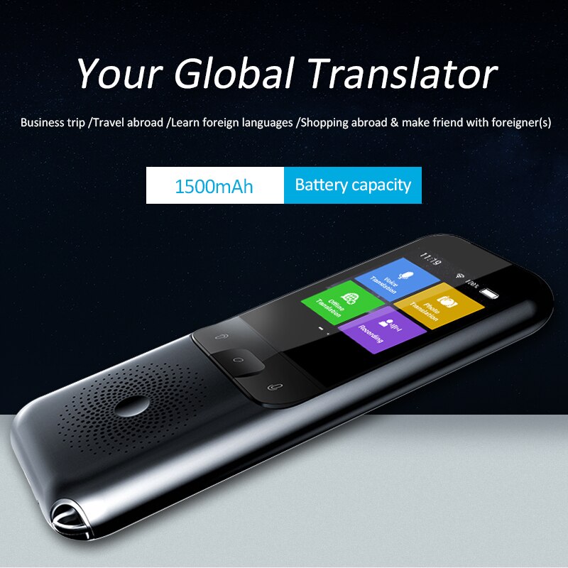 T11 Intelligent 28 Real-time Language Translator Intelligent Voice Recording Text Text Translation Equipment Offline Translator