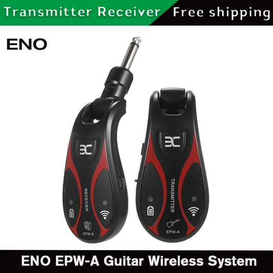 ENO EPW-A Rechargeable Wireless System for Guitar in the UHF Band with a 6.35mm Plug for Most Guitars