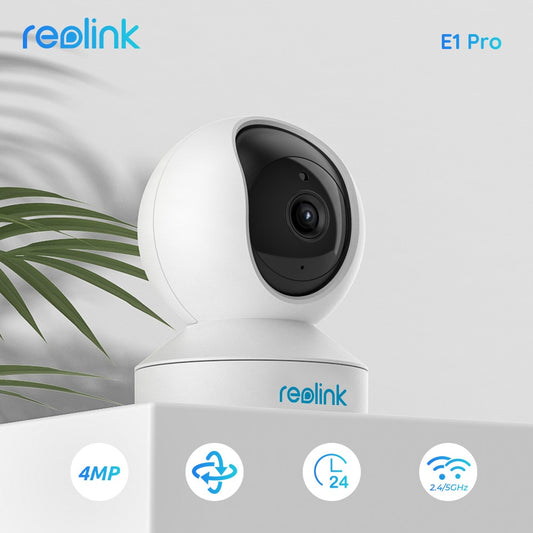 Reolink 4MP Indoor IP Camera 2.4G/5G With WiFi Pan&Tilt, Two-Way Audio, Smart Human & Pet Detection, Baby Monitor, and E1 Pro Security Camera